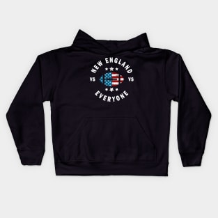 Funny Distressed New England VS Everyone Kids Hoodie